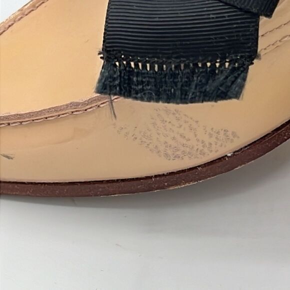 KATE SPADE New York Light Pink Bow Leather Cosetta Pointed Toe Bow Loafers B36 - Picture 12 of 13